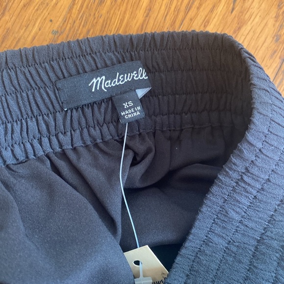 NWT Madewell Parkway Silk Wrap Black Mini Skirt size XS - Picture 9 of 13